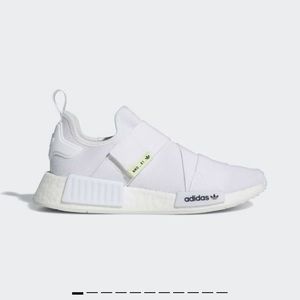 New White Adidas NMD_R1 Shoes